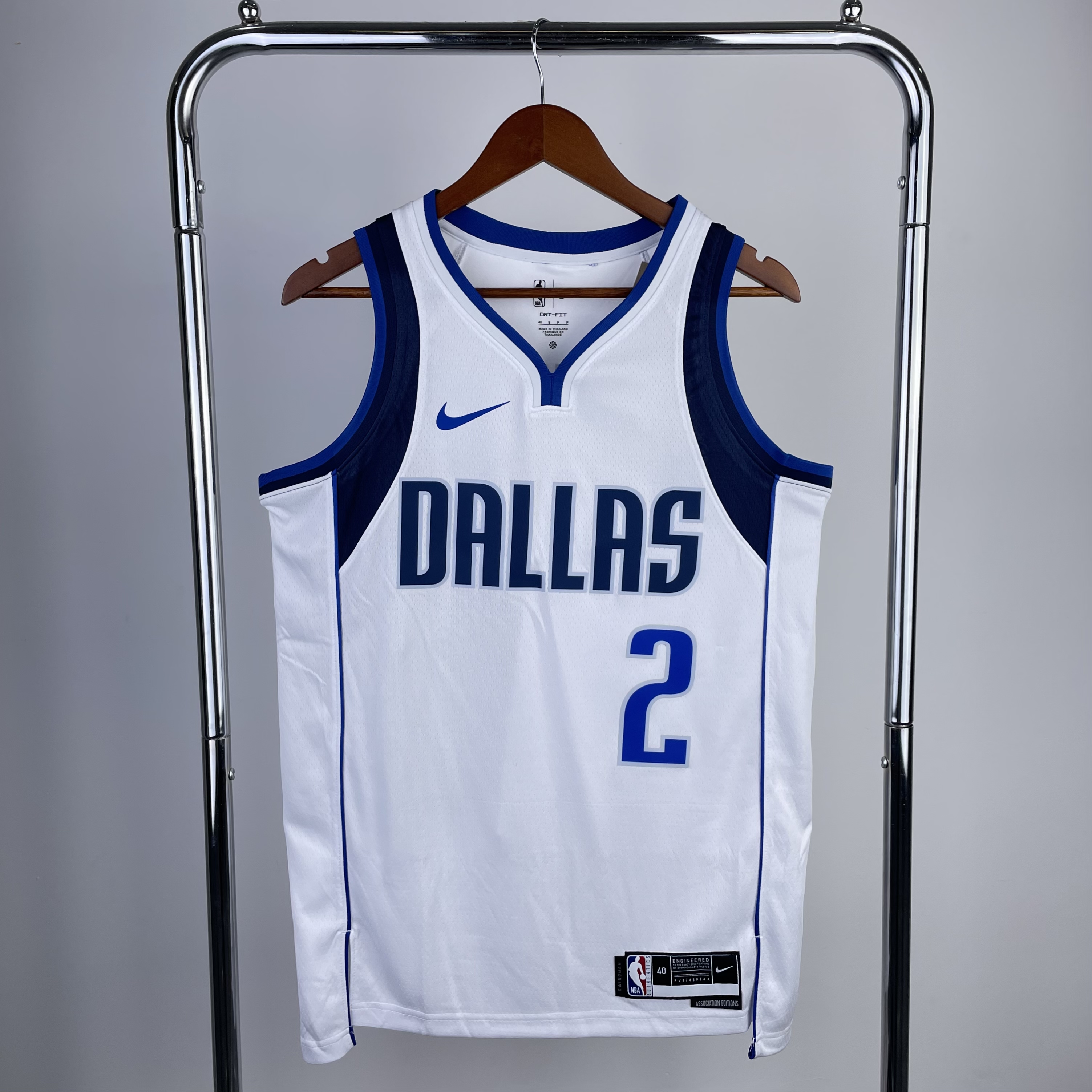 Men Dallas Mavericks #2 Irving White Season Nike 2023 NBA Jersey